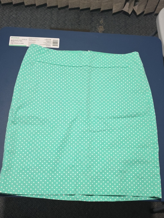 Ann Taylor Dresses & Skirts - Ann Taylor Mint Green Polka Dot Pencil Skirt